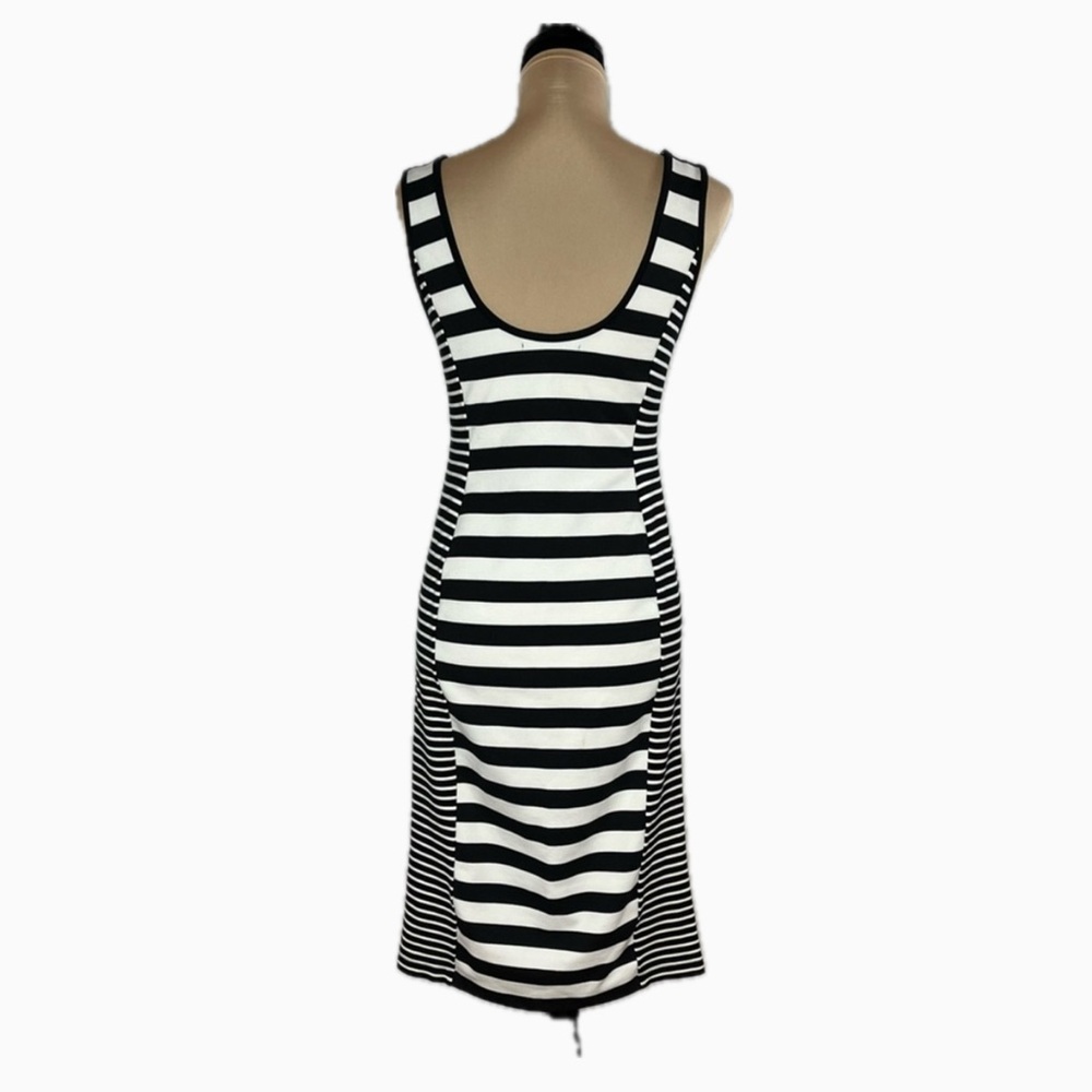 Sanctuary Black and White Striped Midi Dress - Picture 4 of 11